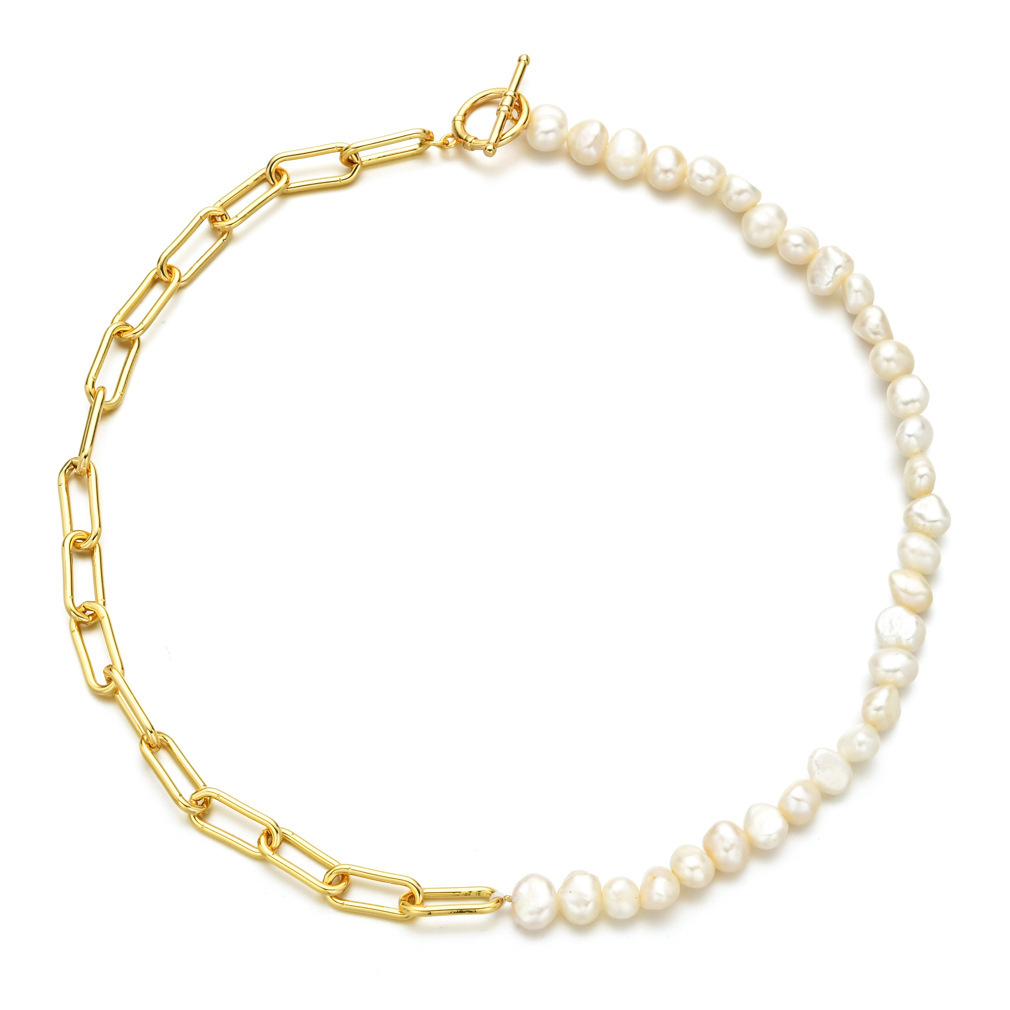 Großhandel Schmuck Mode Perle Perle Kupfer Halskette display picture 4