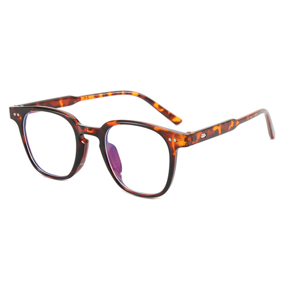 2021 nueva moda estilo coreano beige uñas gafas lisas poco Libro Rojo neto rojo ins misma moda gafas de luz anti-azul