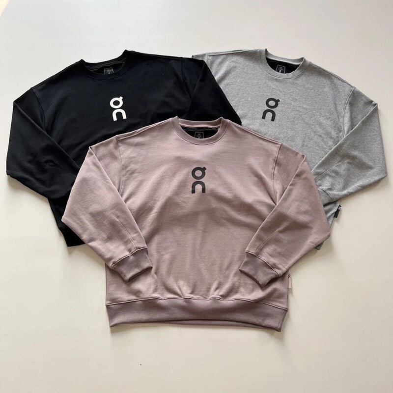 Commuting Sports Style on Sports Style Soft and Skin-Friendly Round Neck Terry Loose Casual Long-Sleeved Sweatshirt for Men and Women