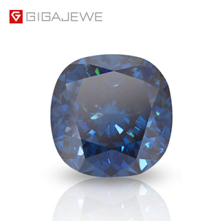 GIGAJEWE moissanite hand-cut mat-shaped dark blue VVS1 bare stone various specifications wholesale