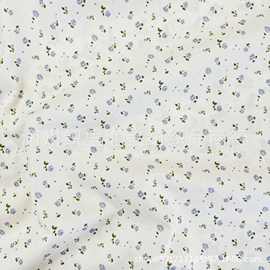 全棉斜纹碎花布府绸数码印花面料古风韩版小清新女装童装箱包布料