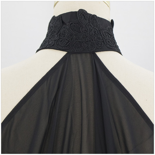 Manzhixin foreign trade European and American Halloween chiffon halter cape women's thin shawl cloak stage performance clothing