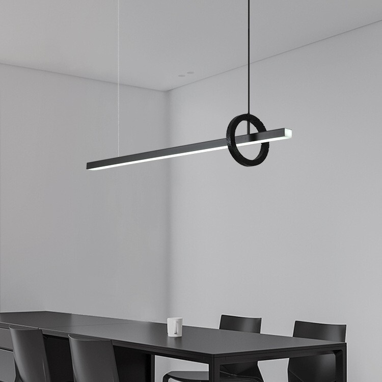 Scandinavian Normcore All-copper Stepless Dimming Restaurant Chandelier Designer Dining Table Study Tea Room Bar One-word Strip Lamp Scandinavian Normcore All-copper Stepless Dimming Restaurant Chandelier Designer Dining Table Study Tea Room Bar One-word Strip Lamp