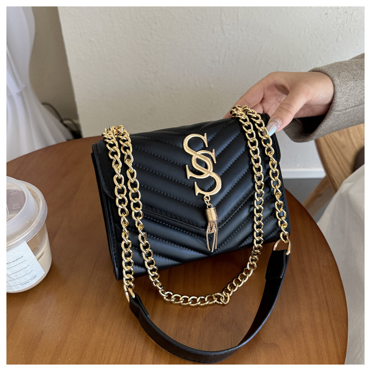 Damen Handtasche Im Western Stil Mit Kette Und Umhängefunktion_voghion.com