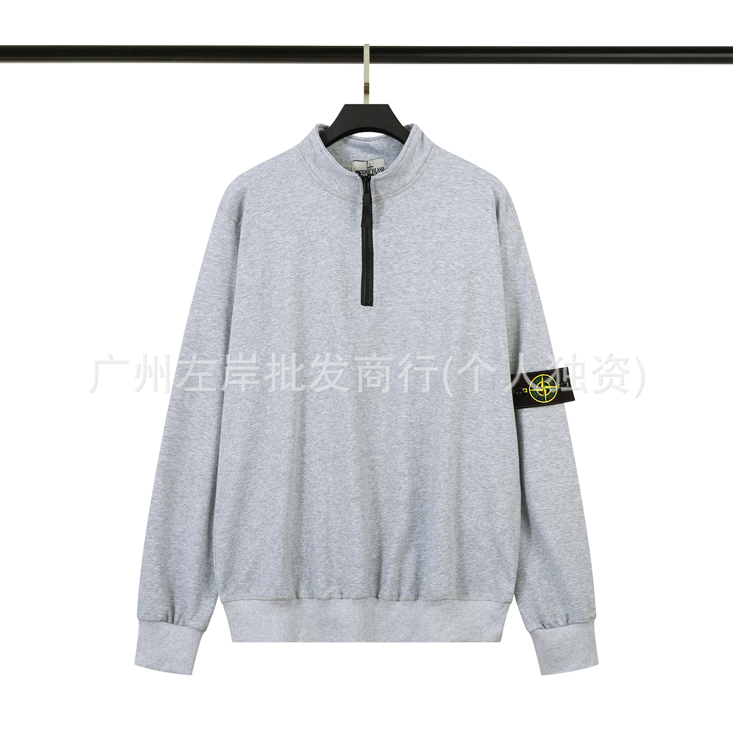 911半拉链灰色（毛圈款） / S