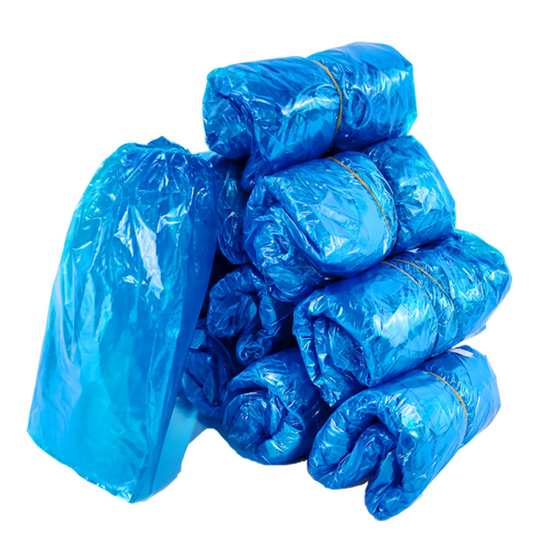 Cubierta de zapatos desechable para uso doméstico engrosado interior impermeable, resistente al desgaste y antideslizante, sala de computadoras, película de plástico para pies de hospitalidad para adultos para estudiantes