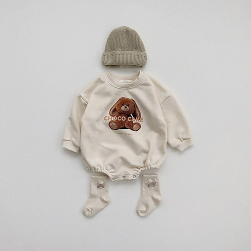 Newborn Baby Clothes Korean Version 0-1 Year Pure Cotton Spring and Autumn Season Baby Hosiery Printed Crawling Suit Infant Onesie