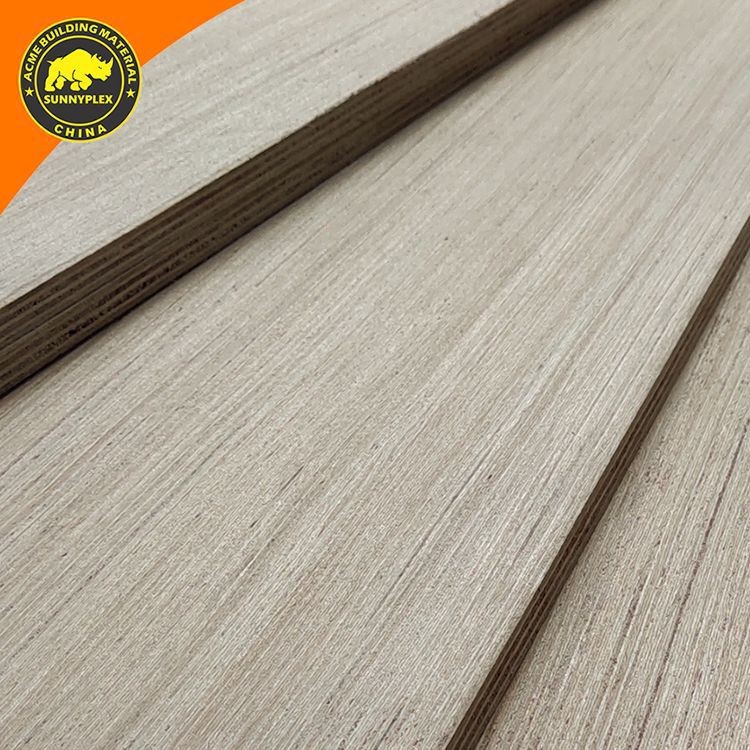 Venta directa de fábrica de tableros de madera contrachapada tecnológica a base de melamina, tablero de chapa de álamo para decoración de interiores, muebles de madera