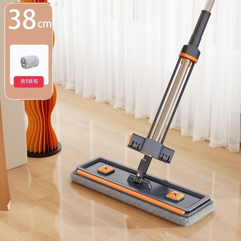 38cm blue [double tie rod + roller assist] stainless steel thickened rod-1 cloth