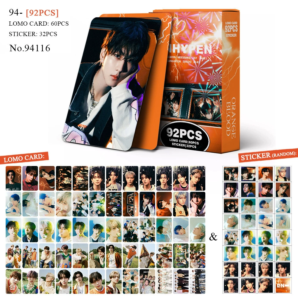 Набор 92 карточки с фото, BTS BPSKTWICE, двусторонние LOMO-карточки, фабричная печать