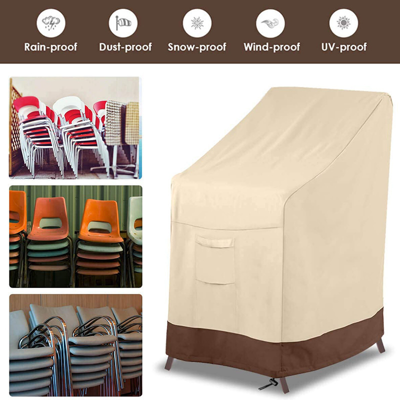 亚马逊热卖 户外家具罩 堆高椅罩 防尘防水防晒椅子罩