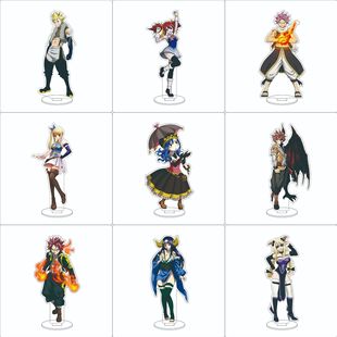 16cm Fairy Tail Animation Peripheral Acrylic Stand Lucy Nitz Gorgil Wendy Ornament