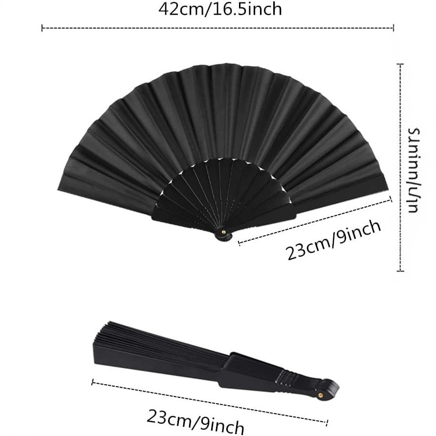 Ventilador plegable artesanal plano ventilador de baile ventilador español Amazon ventilador de plástico ventilador plegable damas color sólido