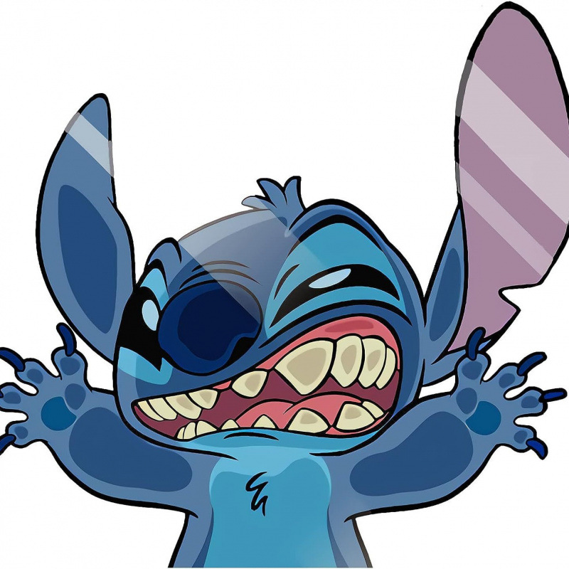 跨境汽车贴纸史迪仔趣味撞玻璃卡通动漫卡通乙烯基贴纸卡车贴纸