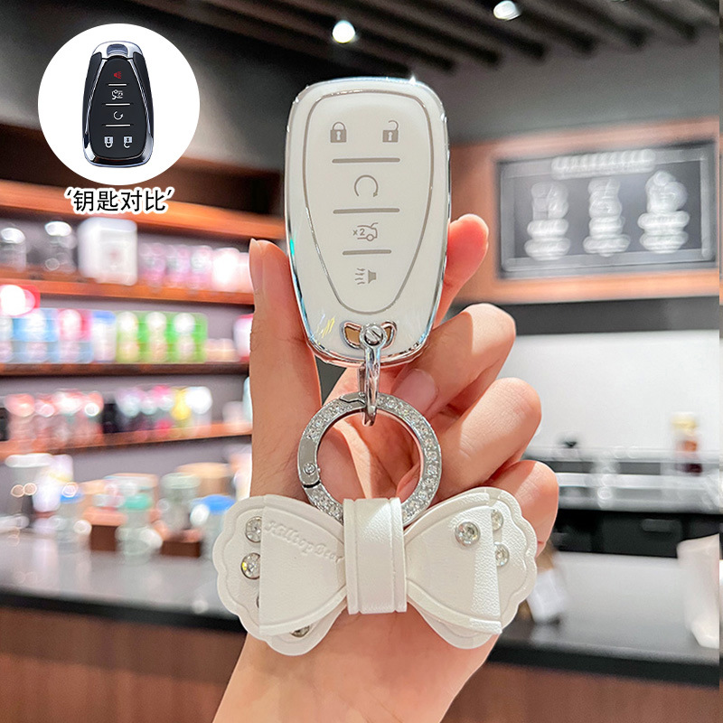 모델 B 5버튼 [실버 엣지 화이트] 싱글 쉘 + 보우