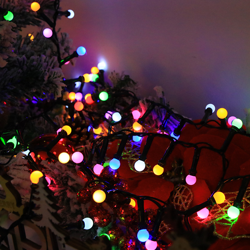 Comercio exterior transfronterizo de baja tensión plug-in de la cadena de luz de la cereza 10 m 500 luces adecuadas para el dormitorio de vacaciones de Navidad luces de colores decorativos