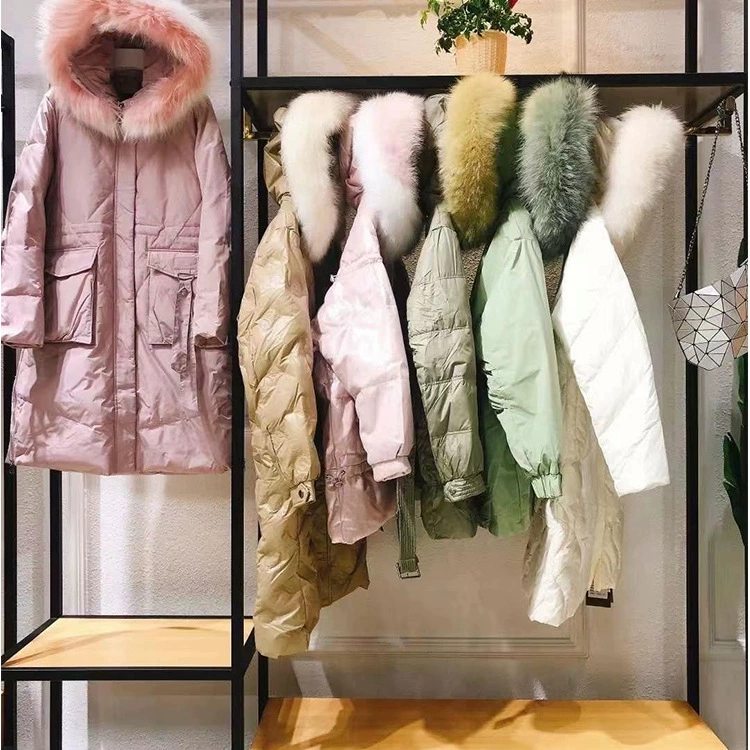 Пуховик Fanluzhe 2025, модель с белым утиным пухом, легкий, в корейском стиле, с большим меховым воротником, брендовая скидка, прямые поставки, женский