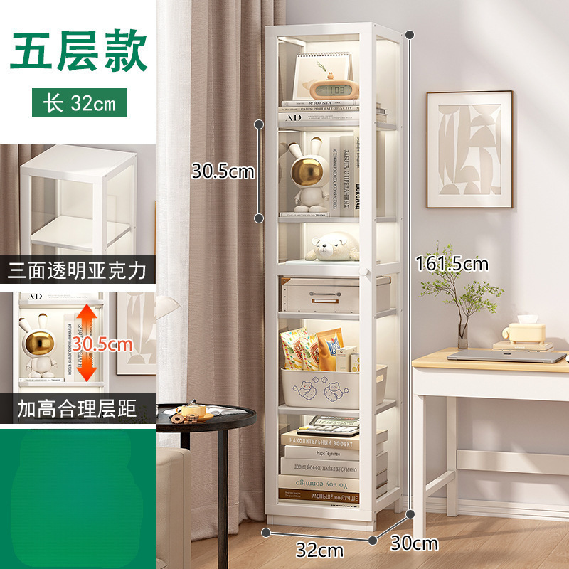 手作りキャビネット透明アクリル谷子展示痛みキャビネット床置き壁付家庭用リビングルーム置物本棚一体|undefined