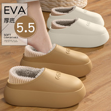 棉拖鞋防水女士冬季外穿情侣2025新款室内家居毛绒保暖包跟棉鞋女