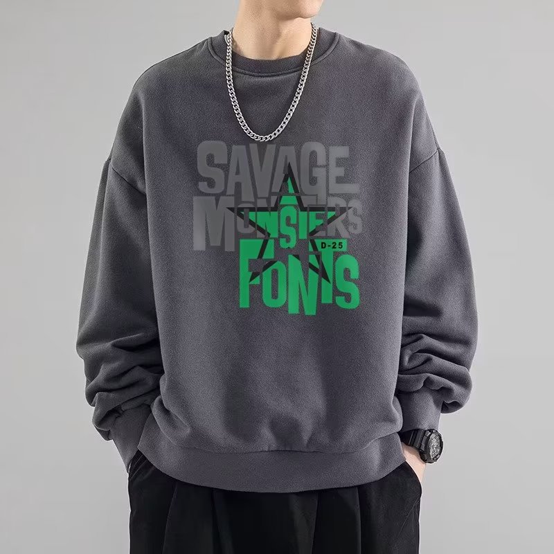 Tendencia 2-WY162-P18 2023 Otoño corriendo, suéter juvenil, top de estudiante, 4 juegos de imágenes