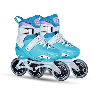Jinfeng Kidsren's Roller Skates Large Three-Wheel Speed Skating Dual-Purpose Skates Men's and Women's Adjustable Skates X1