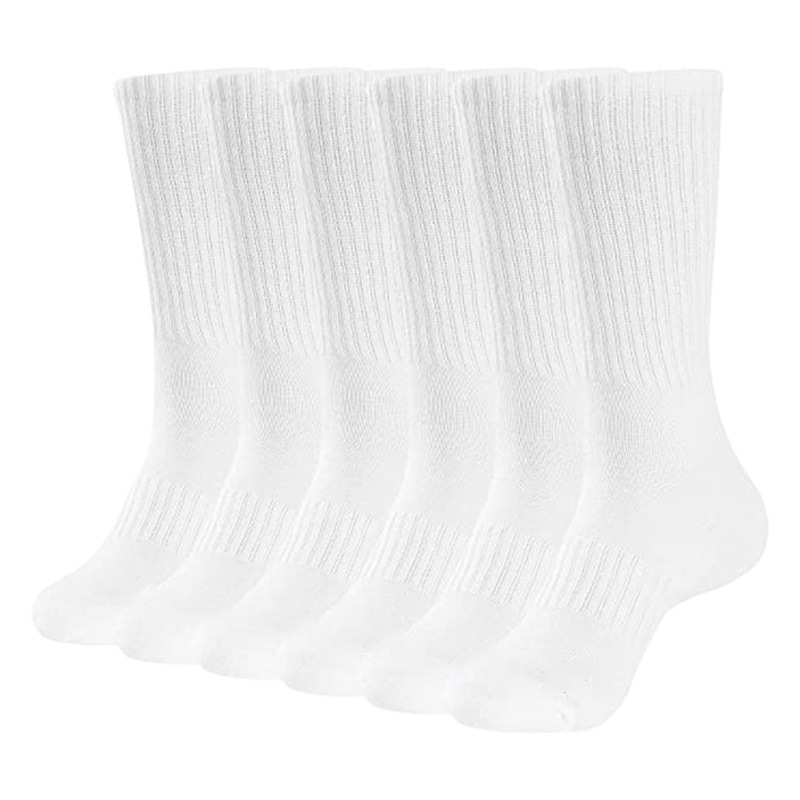 Algodón peinado calle marea calcetines alto elástico color sólido alto algodón plana deportes hombres y mujeres calcetines equipo calcetín de algodón