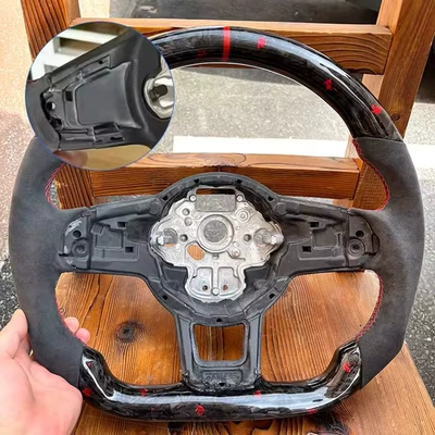 Steering wheel – steering wheel - forged-red-foil-with-left-and-right-perforated-holes