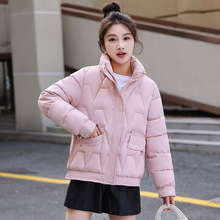 2024年冬季新款女装棉衣加厚短款羽绒棉服中学生修身棉袄外套少女