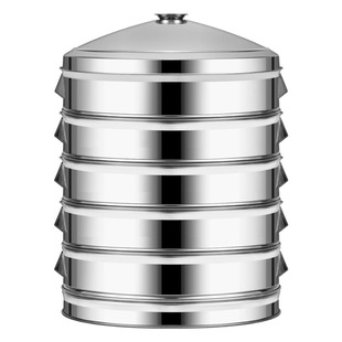 Stainless Steel Steamer Grid Household Commercial Steamed Buns Steamed Bread Steamed Bread Steamed Fish Steamed Vegetable Steamed Large Capacity Steamer