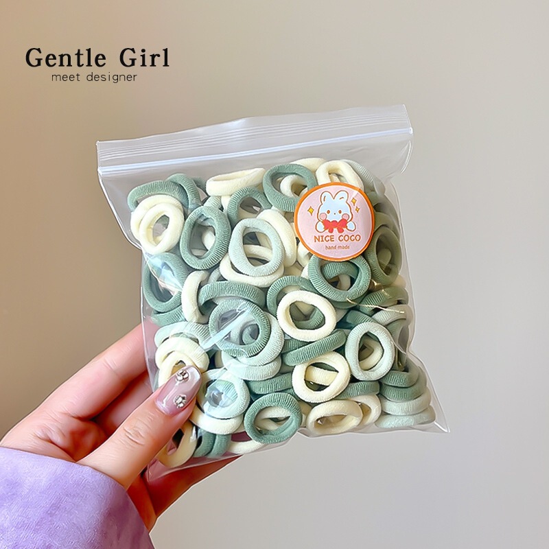 彩色系儿童橡皮筋女童发圈扎发小号女孩高弹耐用不伤发宝宝头绳|undefined
