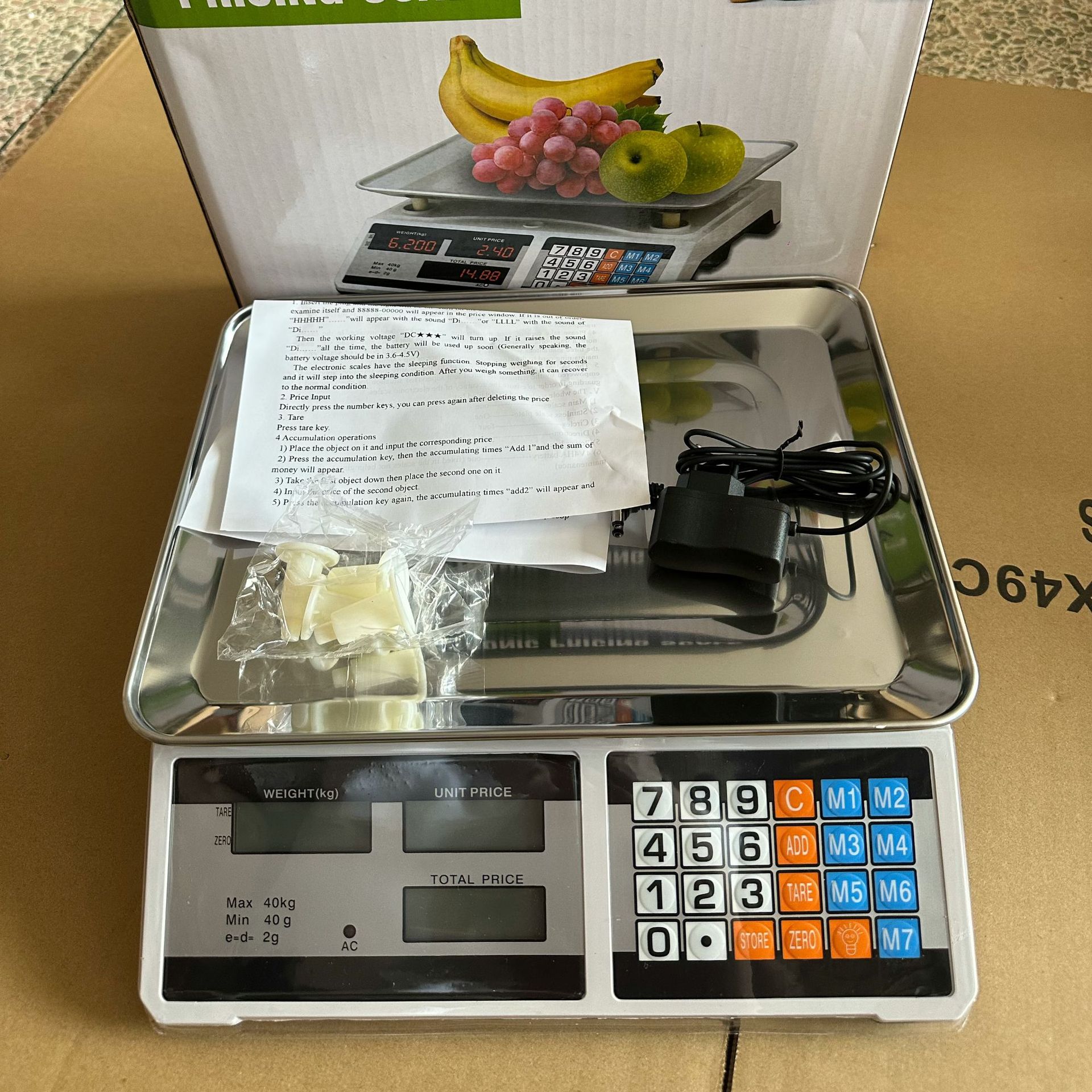 Báscula Electrónica de Precios Multifuncional