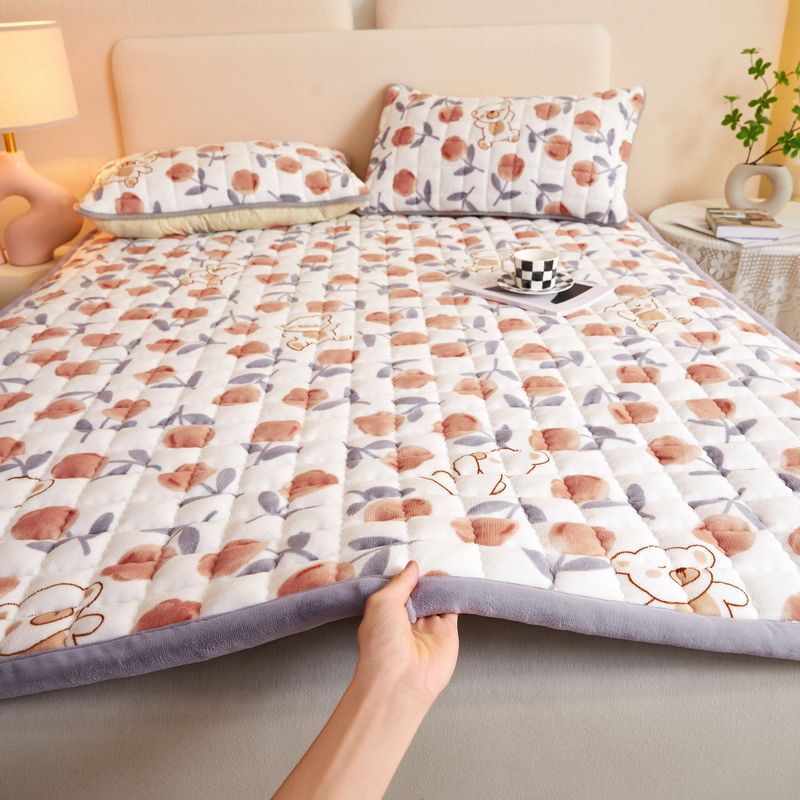 90x190cm colchón de velchilla de leche dormitorio para estudiantes una sola estera caliente gruesa colchón colchón colchón set de tres piezas