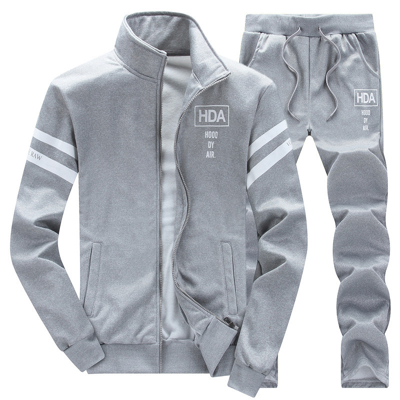 European size 2025 Spring/Autumn Men's New Cardigan, Cross-border Amazon 3D Fashion Sports Hoodie Men's Suit Casual