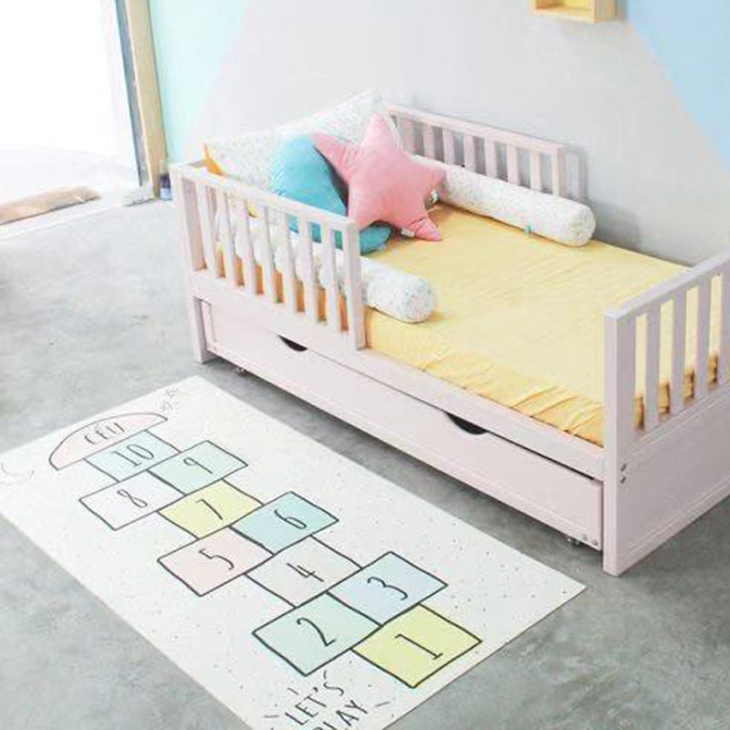Nordic Style Digital Checkered Carpet Hopscotch Game Mat Baby Crawling Mat Children's Home Decoration