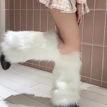 N 67358 plush warm leg warmers ë�q��ů���׿羳���uͨ��