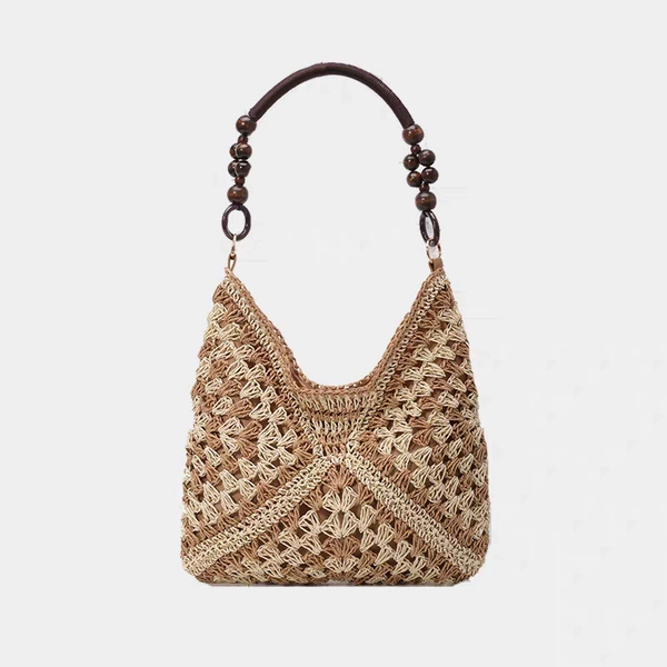 Beaded model-off-white and khaki