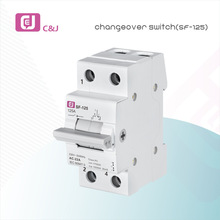 SF125A外贸出口1P2P3P4P导轨式模块化三档双电源隔离小型转换开关