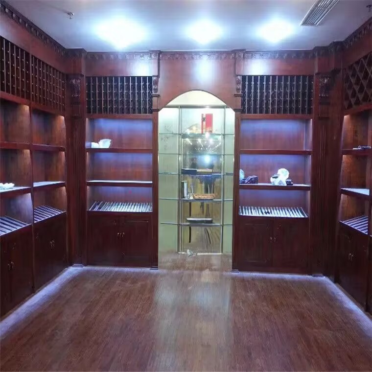 木质红酒葡萄酒展柜商超洋酒展示柜酒柜储物家居货架轻量