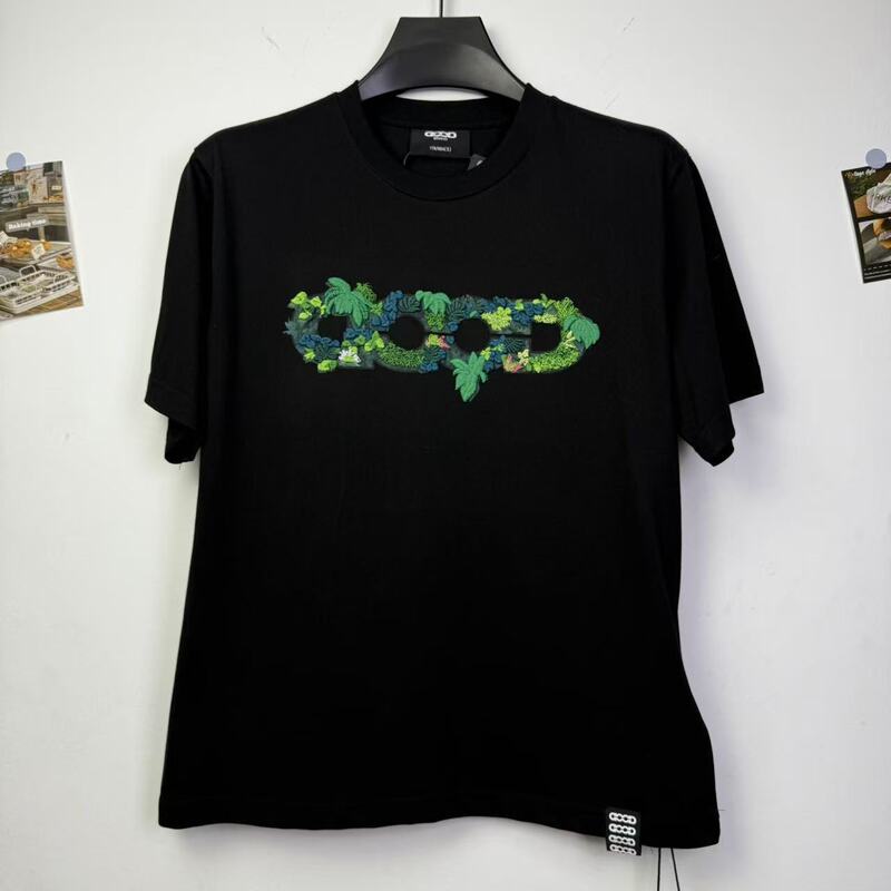 现货 GOODBRAND 立体绿植刺绣地图LOGO宽松短袖T恤 男女同款|undefined