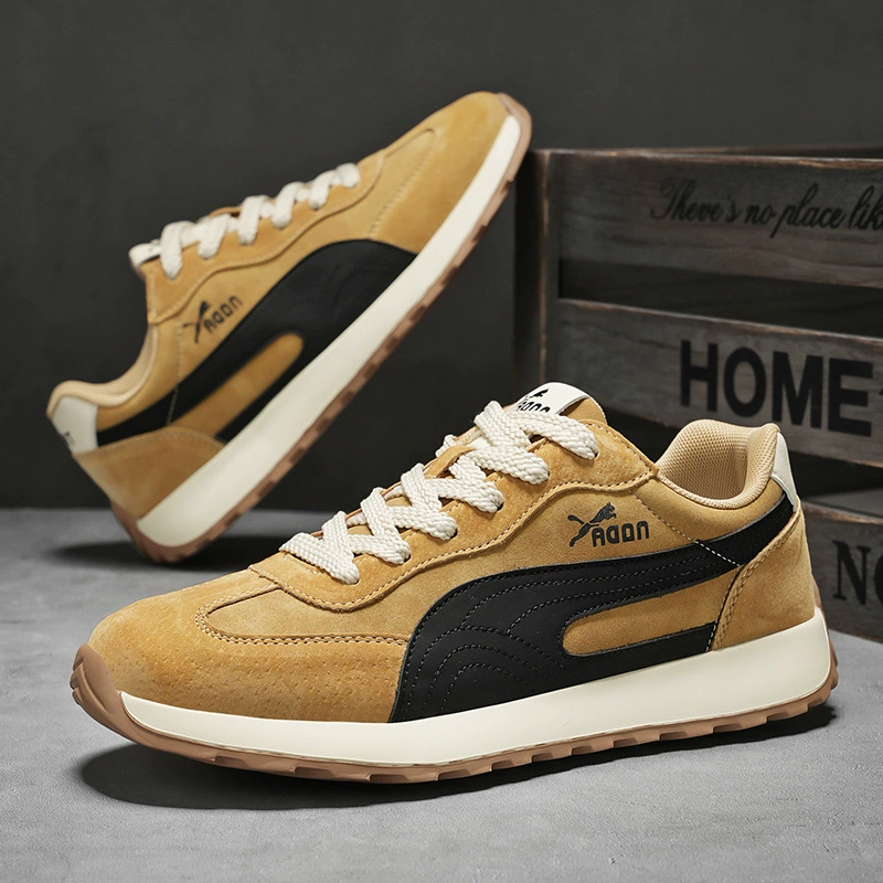 2024 осень новый низкий шнуровка спортивный арган обувь модная повседневная высококачественная супер-волоконная кожа холодная липкая мужская обувь