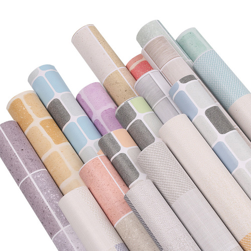 Kitchen bathroom mosaic pvc self-adhesive wallpaper bathroom waterproof and oil-proof tile renovation wallpaper grid wall stickers