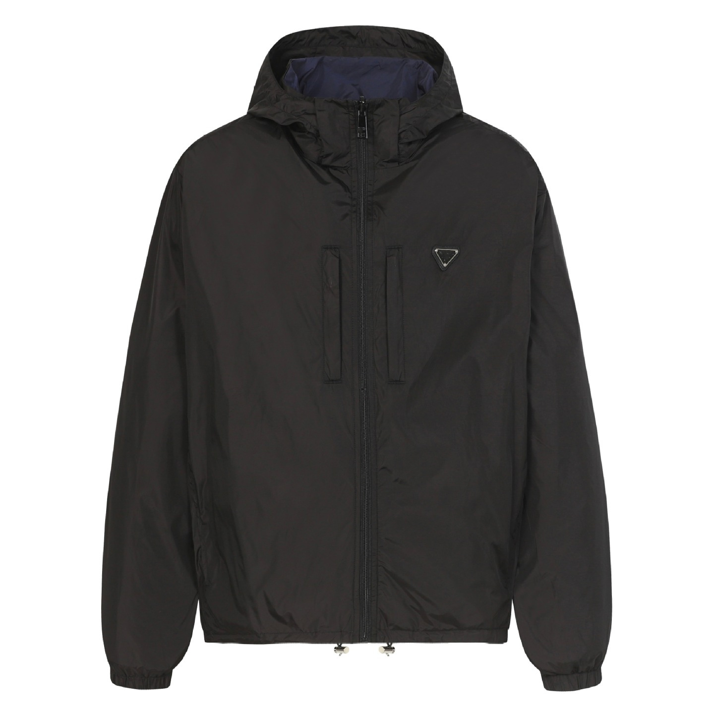 High Version in Stock P Home 24Ss Double-Sided Color Matching Nylon Logo Hooded Jacket Loose Jacket for Men and Women