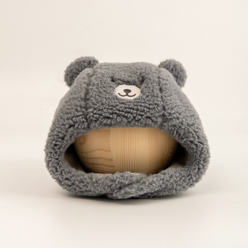 Sombreros para bebés en invierno, gorras de peluche coreanas para niños y niñas, gorras de peluche para niños, gorras de protección de oídos calientes, gorras de invierno para niños
