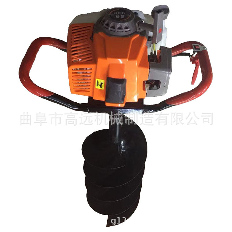 螺旋式土地打孔机  二冲程汽油地钻机  双人操作种植挖坑机