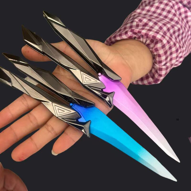 Fully Injection-Molded Stress-Relief Valorant Singularity Butterfly Knife Foldable Toy Gift