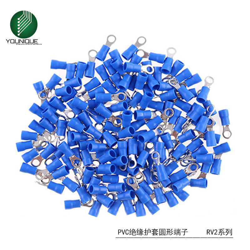 圆形接线端子 环形端头 PVC冷压端子