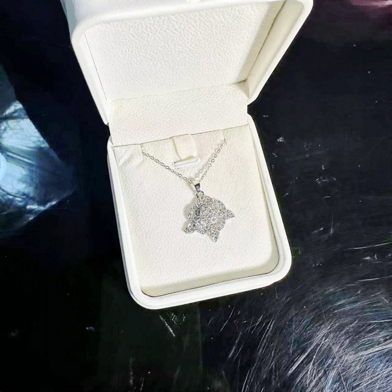 Bijoux de fiançailles trois pièces pour femme, style européen et américain, ornés de diamants sertis de diamants._voghion.com