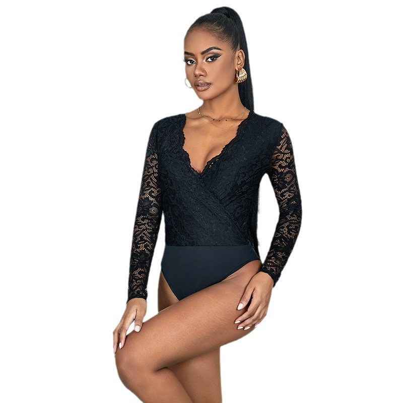 Más el tamaño de la ropa interior atractiva de Las Mujeres de estilo Europeo y Americano de una sola pieza shapewear Ropa de baile de ballet ropa de gimnasia ropa de fondo en stock