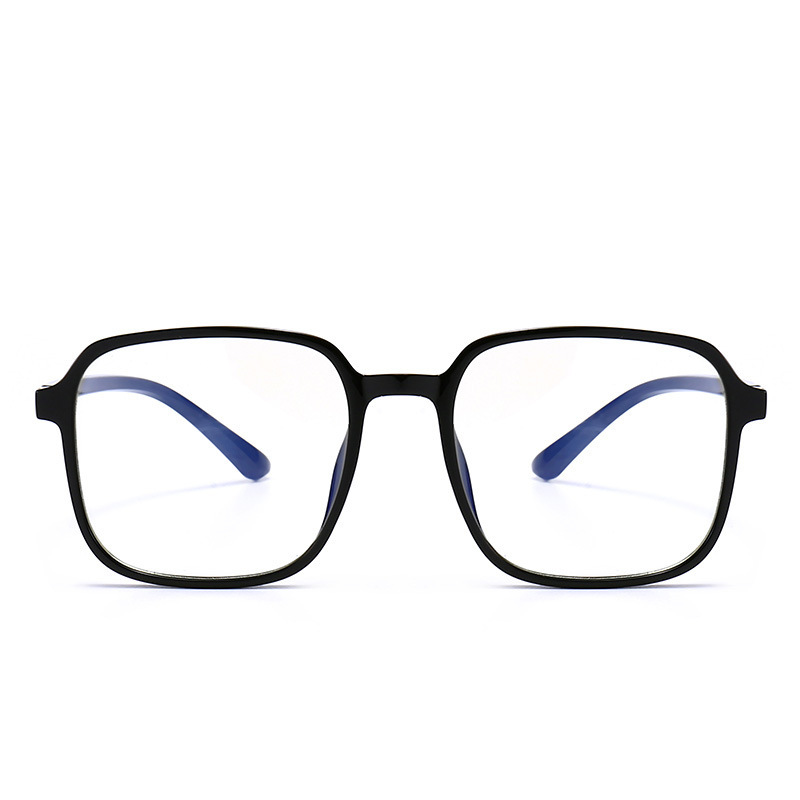 Veelzijdig minimalistisch TR90 Classic anti-blauwlicht zwart brillenmontuur voor woon-werkverkeer en dagelijks gebruik, universeel B-type internetstijl montuur._voghion.com