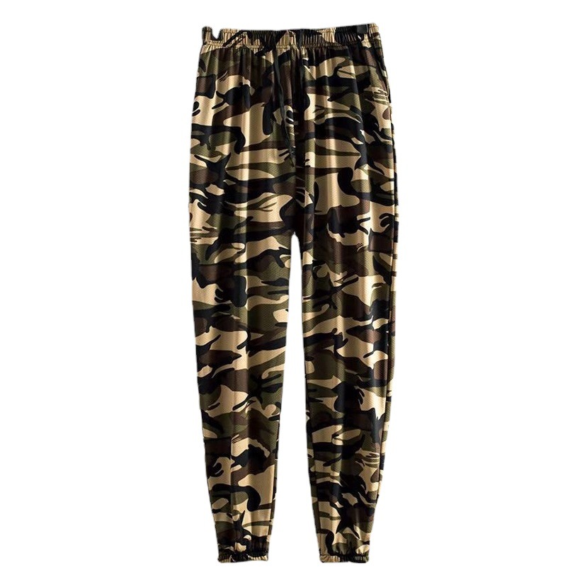 Pantalones de entrenamiento de malla elástica alta para hombres de verano pantalones de trabajo de protección laboral informal más tamaño pantalones de aire acondicionado pantalones ajustados